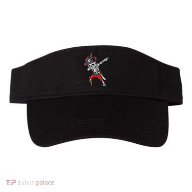 Dabbing Skeleton Pirate Halloween Kids Jolly Roger Visor