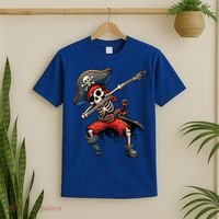 Dabbing Skeleton Pirate T-Shirt thumb 2