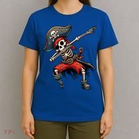 Dabbing Skeleton Pirate T-Shirt thumb 4