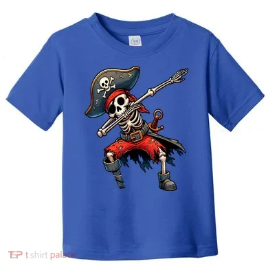 Dabbing Skeleton Pirate Toddler T-Shirt