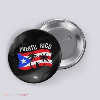 Distressed Style Puerto Rico Frog Gift Design Puerto Rico! Button