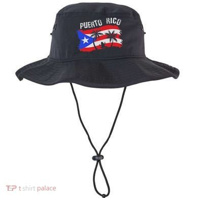 Distressed Style Puerto Rico Frog Gift Design Puerto Rico! Bucket Hat