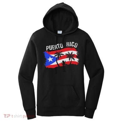 Distressed Style Puerto Rico Frog Gift Design Puerto Rico! Women's Hoodie