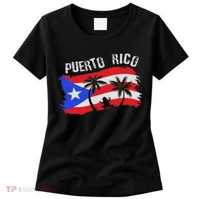 Distressed Style Puerto Rico Frog Gift Design Puerto Rico! Women's T-Shirt
