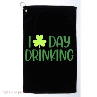 Drinking St Patricks Day, Funny St Patricks Day, St Patricks Day Golf Towel