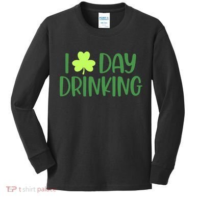 Drinking St Patricks Day, Funny St Patricks Day, St Patricks Day Kids Long Sleeve Shirt