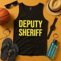 Deputy Sheriff Police Law Enforcement Uniform Costume Tank Top thumb 4