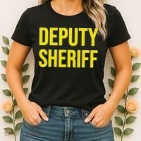 Deputy Sheriff Police Law Enforcement Uniform Costume Women's T-Shirt thumb 2