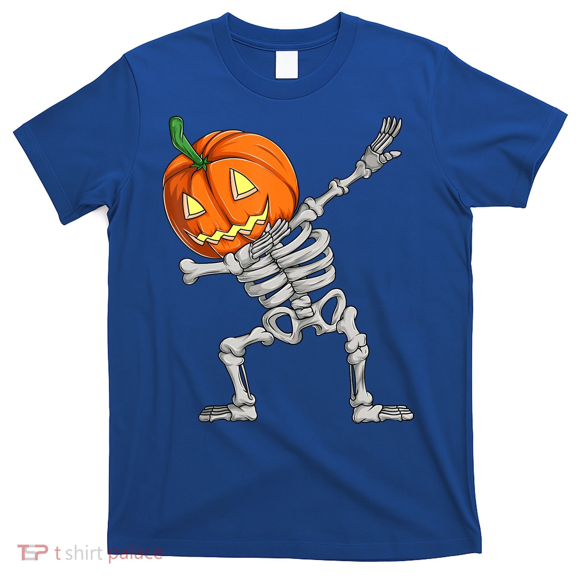 Dabbing Skeleton Pumpkin Boys Halloween Shirts, Dab Dance T-Shirt