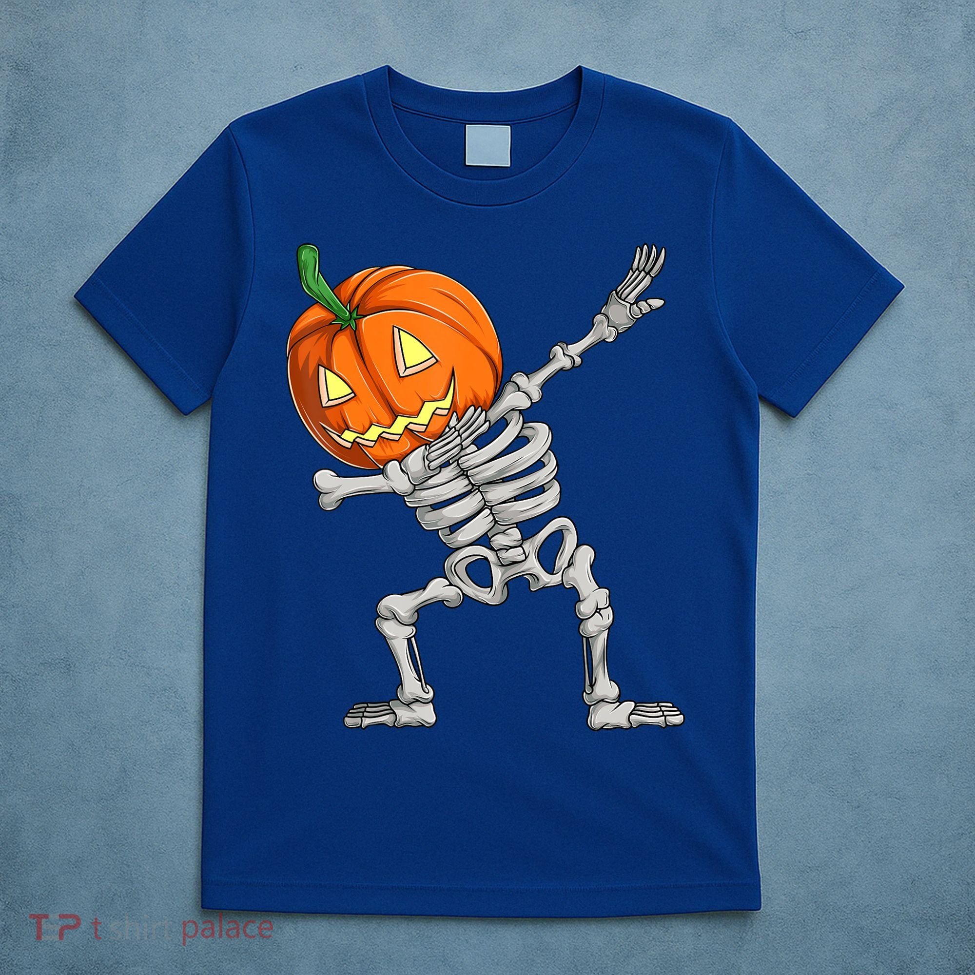 Dabbing Skeleton Pumpkin Boys Halloween Shirts, Dab Dance T-Shirt