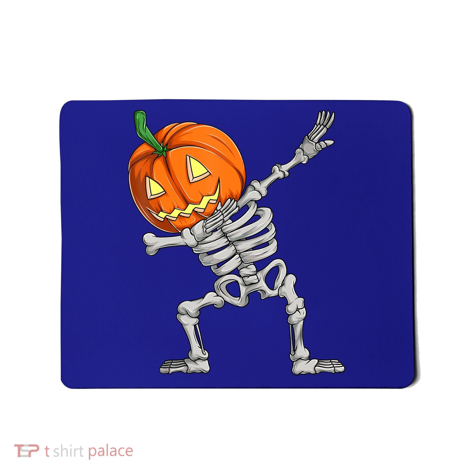 Dabbing Skeleton Pumpkin Boys Halloween Shirts, Dab Dance Mousepad