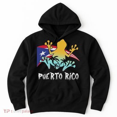 Distressed Style Puerto Rico Frog Gift Design Puerto Rico! Hoodie