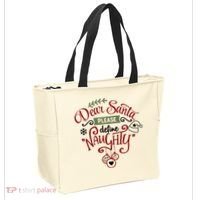 Dear Santa Please Define Naughty Funny Xmas Tote Bag thumb 2