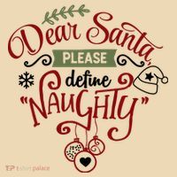 Dear Santa Please Define Naughty Funny Xmas Tote Bag thumb 4