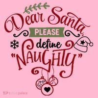 Dear Santa Please Define Naughty Funny Xmas Coaster thumb 2