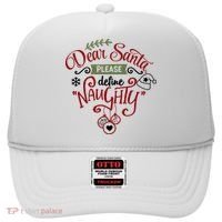 Dear Santa Please Define Naughty Funny Xmas Hat thumb 0