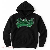 Detroit St. Patrick's Day Shamrock Saint Paddy's Irish Hoodie thumb 0