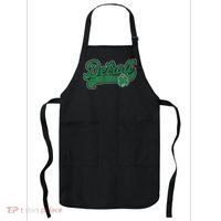 Detroit St. Patrick's Day Shamrock Saint Paddy's Irish Apron thumb 0