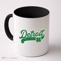 Detroit St. Patrick's Day Shamrock Saint Paddy's Irish Coffee Mug thumb 0