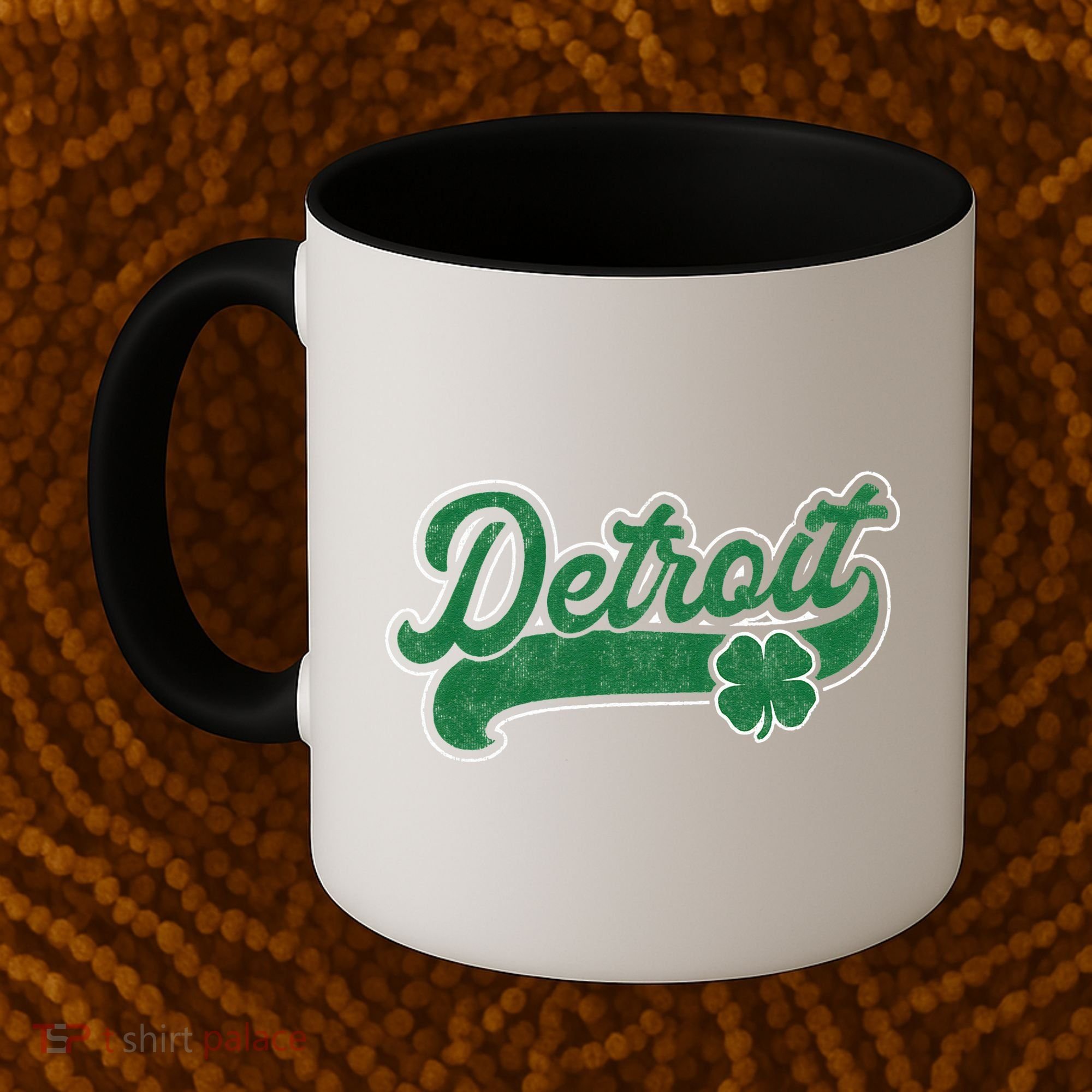 Detroit St. Patrick's Day Shamrock Saint Paddy's Irish Coffee Mug