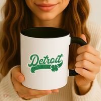 Detroit St. Patrick's Day Shamrock Saint Paddy's Irish Coffee Mug thumb 3