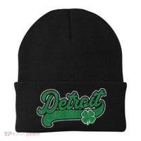Detroit St. Patrick's Day Shamrock Saint Paddy's Irish Beanie thumb 0
