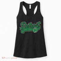 Detroit St. Patrick's Day Shamrock Saint Paddy's Irish Women's Tank Top thumb 0