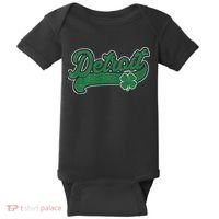 Detroit St. Patrick's Day Shamrock Saint Paddy's Irish Baby Bodysuit thumb 0