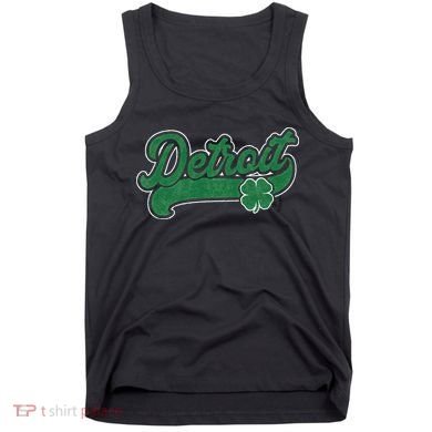 Detroit St. Patrick's Day Shamrock Saint Paddy's Irish Tank Top