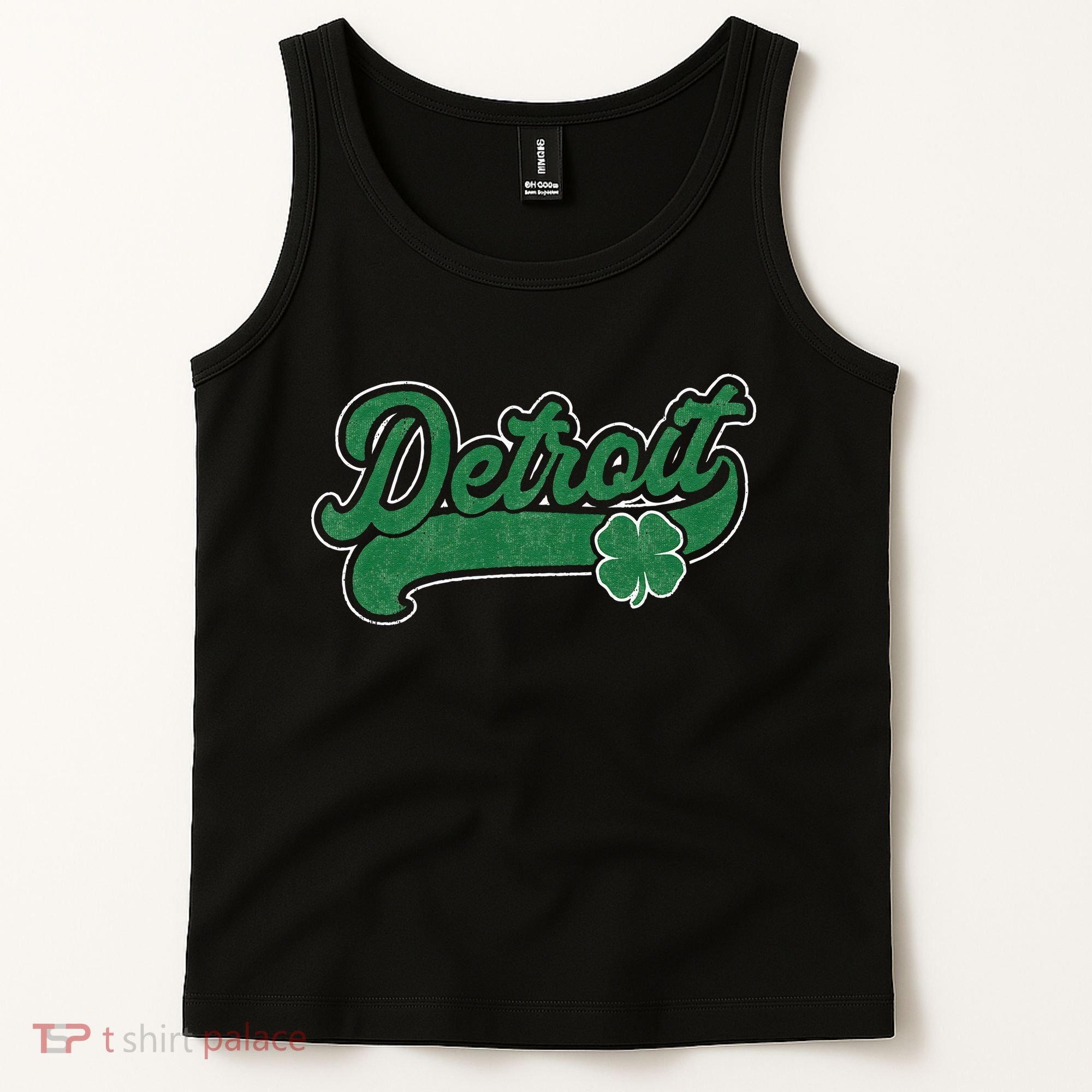 Detroit St. Patrick's Day Shamrock Saint Paddy's Irish Tank Top