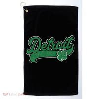 Detroit St. Patrick's Day Shamrock Saint Paddy's Irish Golf Towel thumb 0