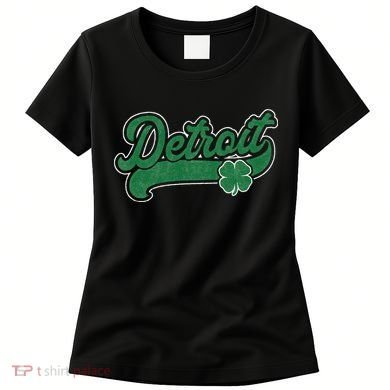 Detroit St. Patrick's Day Shamrock Saint Paddy's Irish Women's T-Shirt