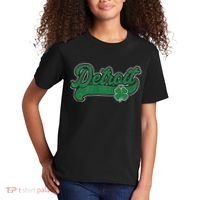 Detroit St. Patrick's Day Shamrock Saint Paddy's Irish Kids T-Shirt thumb 2