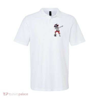 Dabbing Skeleton Pirate Soccer Ball Halloween Costume Day Polo