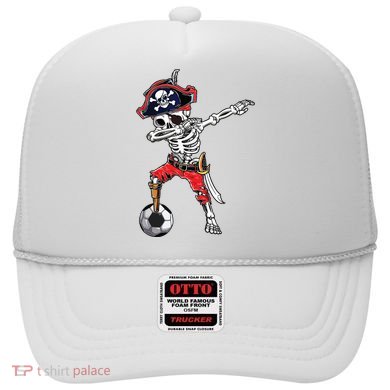 Dabbing Skeleton Pirate Soccer Ball Halloween Costume Day Hat