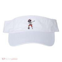 Dabbing Skeleton Pirate Soccer Ball Halloween Costume Day Visor thumb 0