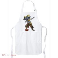 Dabbing Skeleton Pirate Football Lover Halloween Costume Apron thumb 0