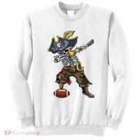 Dabbing Skeleton Pirate Football Lover Halloween Costume Sweatshirt thumb 0