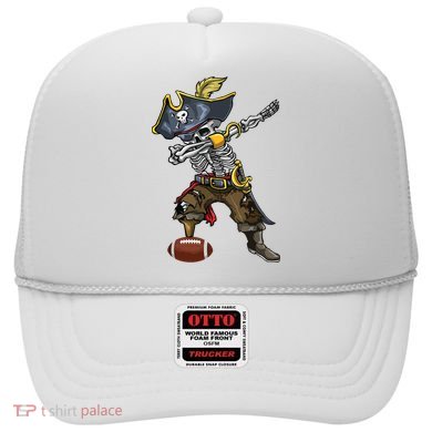 Dabbing Skeleton Pirate Football Lover Halloween Costume Hat