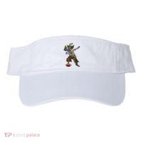 Dabbing Skeleton Pirate Football Lover Halloween Costume Visor thumb 0