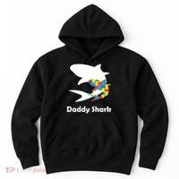 Daddy Shark Puzzles Autism Awareness Hoodie thumb 0