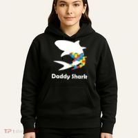 Daddy Shark Puzzles Autism Awareness Hoodie thumb 5