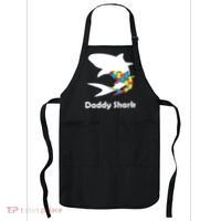 Daddy Shark Puzzles Autism Awareness Apron thumb 0