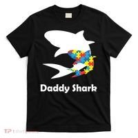 Daddy Shark Puzzles Autism Awareness T-Shirt thumb 0