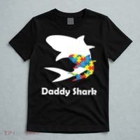 Daddy Shark Puzzles Autism Awareness T-Shirt thumb 5