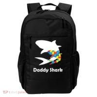 Daddy Shark Puzzles Autism Awareness Backpack thumb 0