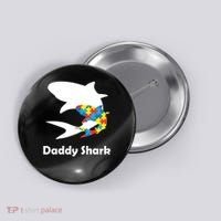 Daddy Shark Puzzles Autism Awareness Button thumb 0