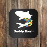 Daddy Shark Puzzles Autism Awareness Coaster thumb 0