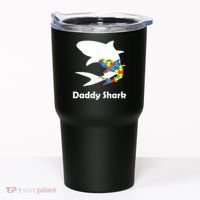 Daddy Shark Puzzles Autism Awareness Tumbler thumb 0