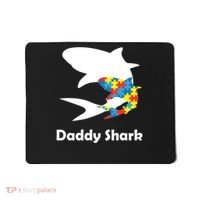 Daddy Shark Puzzles Autism Awareness Mousepad thumb 0
